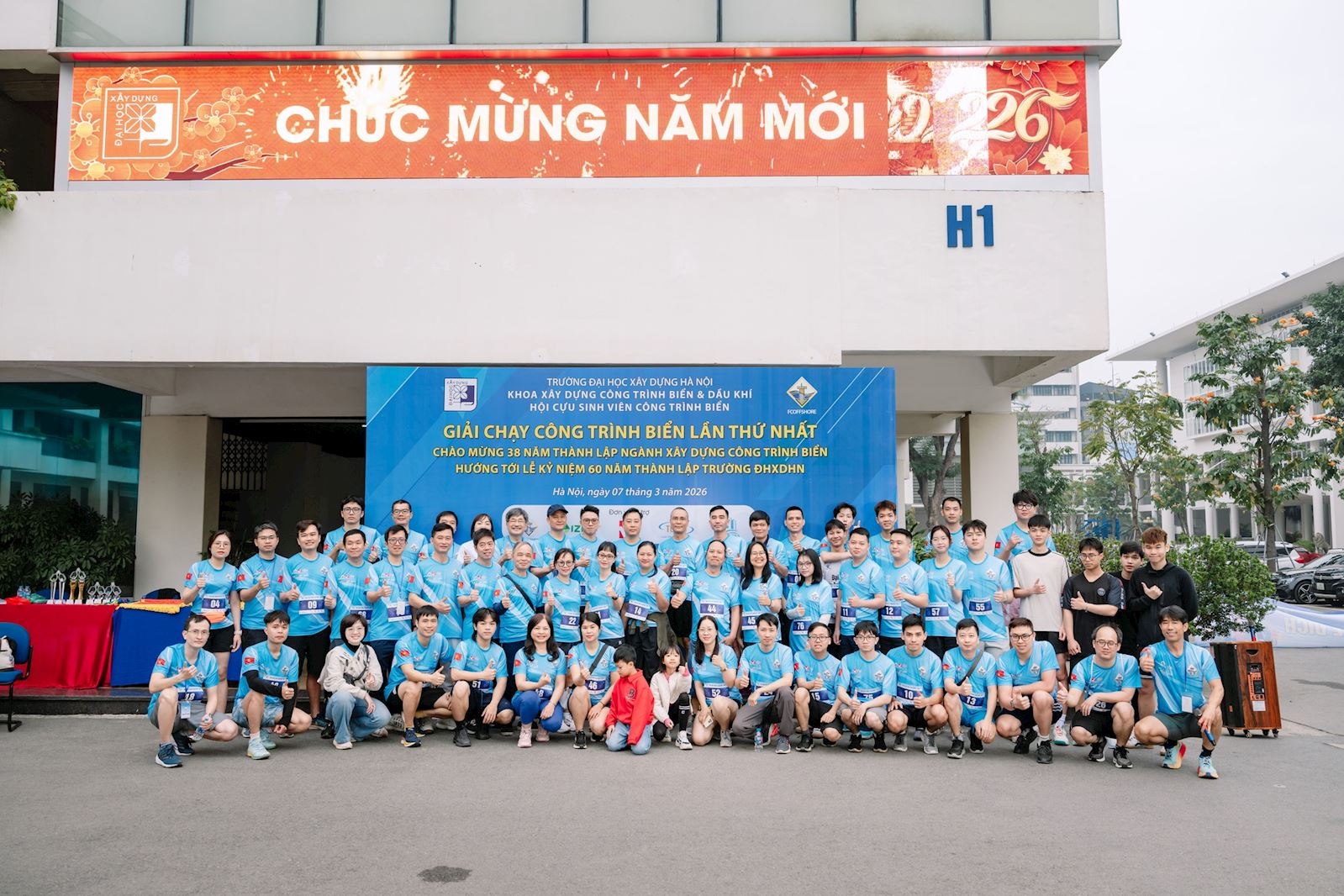 Chuỗi hoạt động thể thao Chào mừng 38 năm thành lập Ngành  Kỹ thuật xây dựng Công trình biển và hướng tới 60 năm thành lập Trường đại học Xây dựng Hà Nội